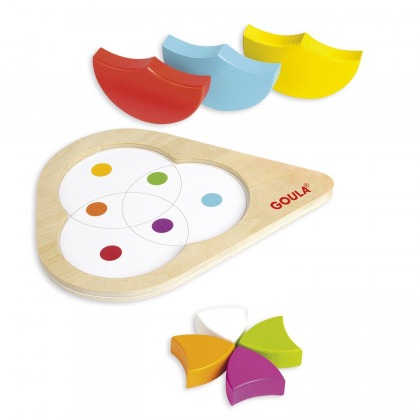Goula- 6 Color Puzzles en Bois et Carton pour Apprendre Les Couleurs dès 2  Ans, 53475, Multicolore : : Jeux et Jouets