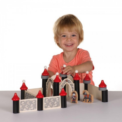Château fort en bois - à construire - cadeau éducatif enfant